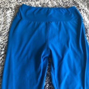 LULAROE OS (ONE SIZE) BLUE LEGGINGS
